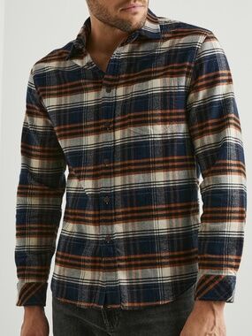 NWT Rails Heavy Flannel Shirt Jacket XL Plaid Shacket Overshirt Men